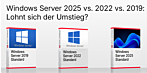 Windows Server 2022 Support-Ende: Windows Server 2025 vs. 2022 vs. 2019: Lohnt sich der Umstieg?