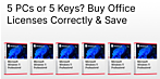 Office & Windows Licenses for Small Businesses and Families: Equip 2, 3, or 5 devices and save big