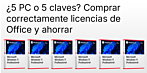Licencias de Office y Windows para pequeñas empresas y familias: equipa 2, 3 o 5 dispositivos y ahorra a lo grande