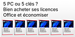 Licences Office et Windows pour les petites entreprises et les particuliers : équipez 2, 3 ou 5 appareils et réalisez des économies substantielles