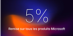Réduction de prix effective immédiatement : tous les produits Microsoft 5 % moins chers