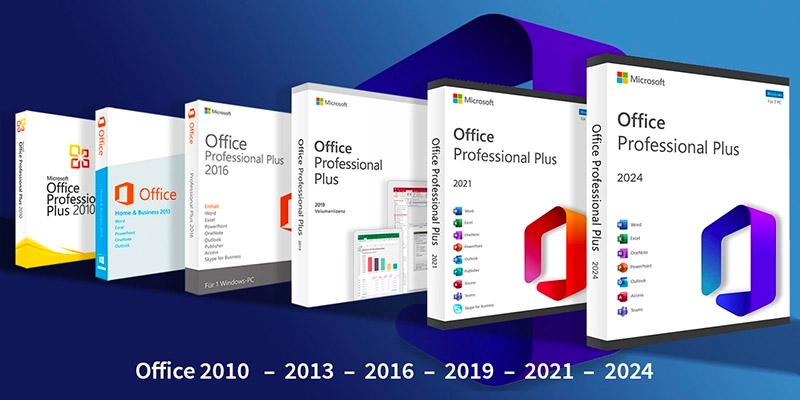 Office sin suscripción: Comparación de las versiones 2010 a 2024