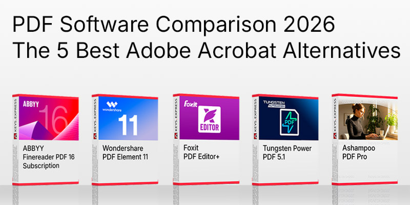 PDF Software Comparison 2026 - The 5 Best Adobe Acrobat Alternatives 