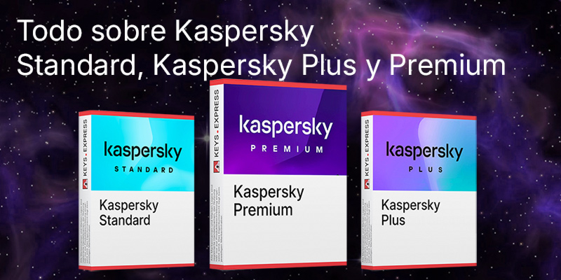 ¿Cuál es la diferencia entre Kaspersky Standard, Kaspersky Plus y Kaspersky Premium?