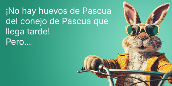 ¡No hay huevos de Pascua del conejo de Pascua que llega tarde! Pero...