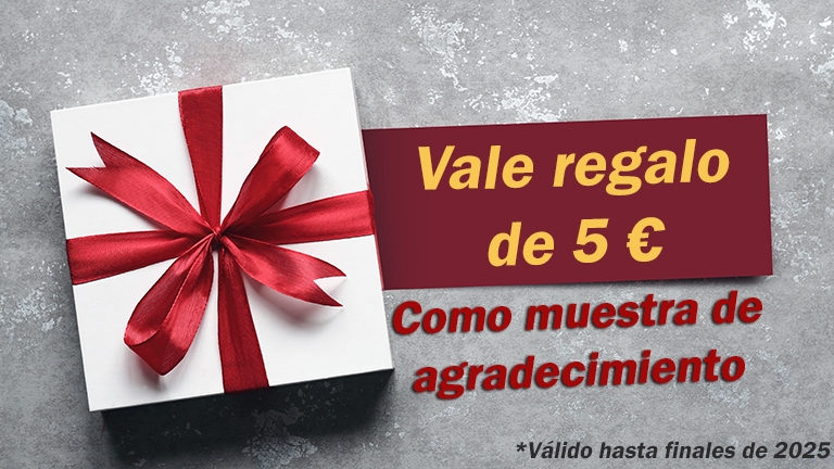 Vale de 5 € como agradecimiento – ¡Válido durante todo 2025!