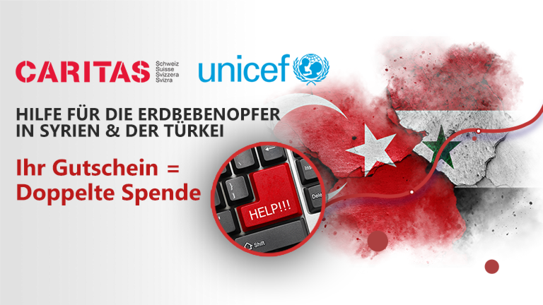 Spendenaktion für Syrien und die Türkei