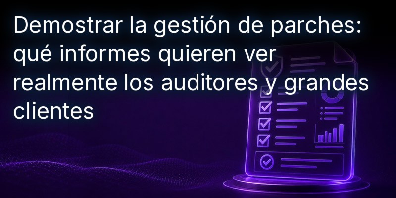 Demostrar la gestión de parches: qué informes quieren ver realmente los auditores y los principales clientes 