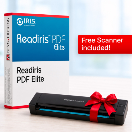 Readiris PDF Elite + Free IRIScan Scanner