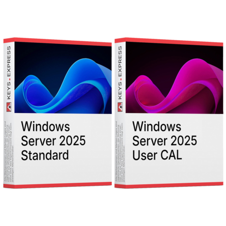 Windows Server 2025 Standard 16-core & 5 User CAL Keys