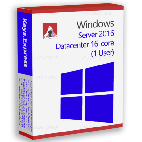 Microsoft Server 2016 Datacenter 16-core Key (1 User)