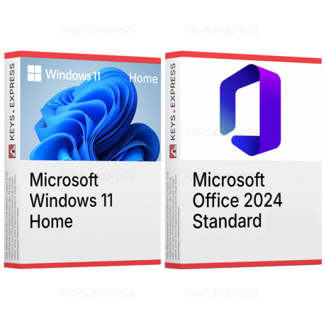 Microsoft Office 2024 Standard & Win 11 Home Keys