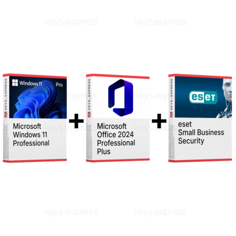 Windows 11 Pro & Office 2024 Professional Plus & eset Small Business Security Keys