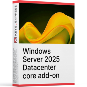 Microsoft Server 2025 Datacenter 16-core Retail add-on Key