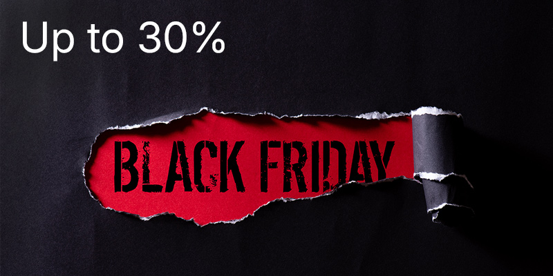 Black Friday Weeks – Bis zu 30% Rabatt auf alle Produkte!