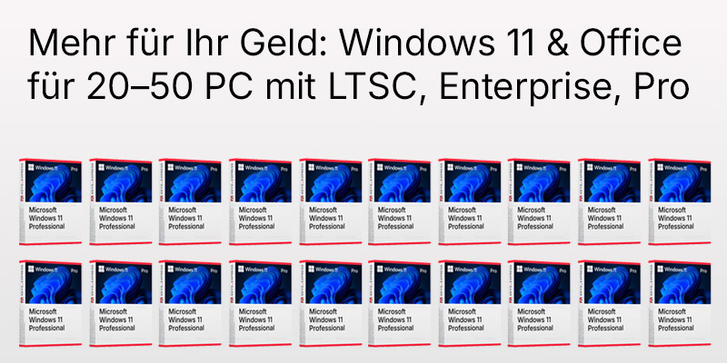 Pro, Enterprise oder LTSC? So wählen Unternehmen bei 20–50 PCs das richtige Volumenpaket – und sparen vierstellig