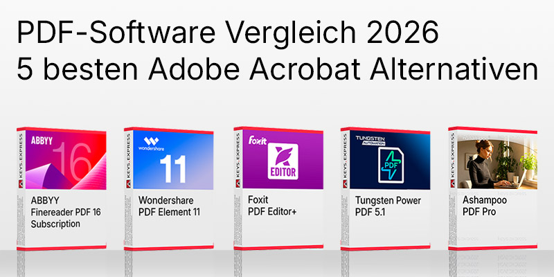 PDF-Software Vergleich 2026 - Die 5 besten Adobe Acrobat Alternativen