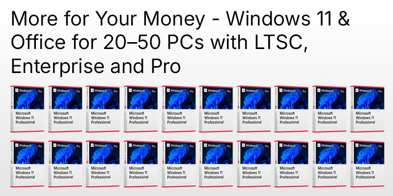 Pro, Enterprise, or LTSC? Here’s how companies with 20–50 PCs choose the right volume license package—and save four-figure amounts