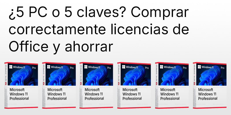 Licencias de Office y Windows para pequeñas empresas y familias: equipa 2, 3 o 5 dispositivos y ahorra a lo grande