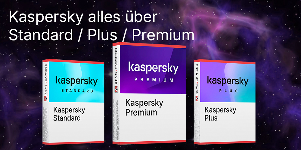 Was ist der Unterschied zwischen Kaspersky Standard, Plus und Premium?